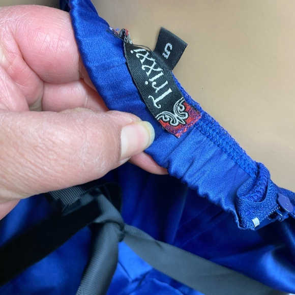 😍Elegant Blue Strapless Dress - Picture 5 of 5